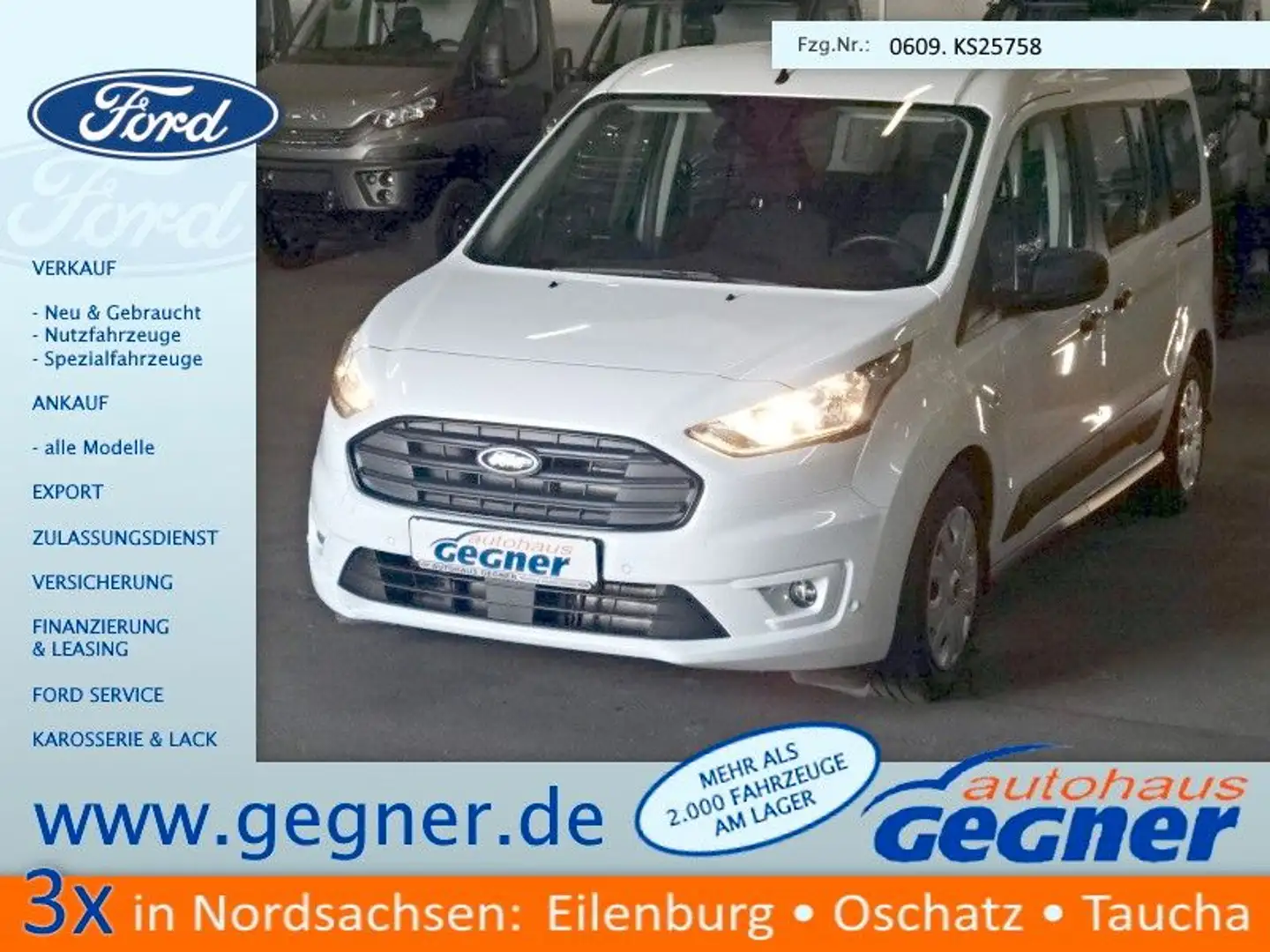 Ford Transit Connect Kombi 230 L2 Trend AHK PPS Weiß - 1