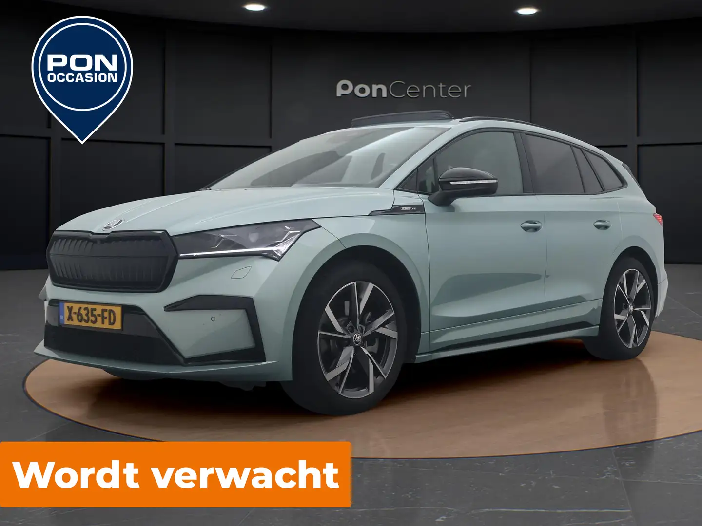 Skoda Enyaq iV 80 Sportline | WORDT VERWACHT | Pano dak | Trek Grijs - 1