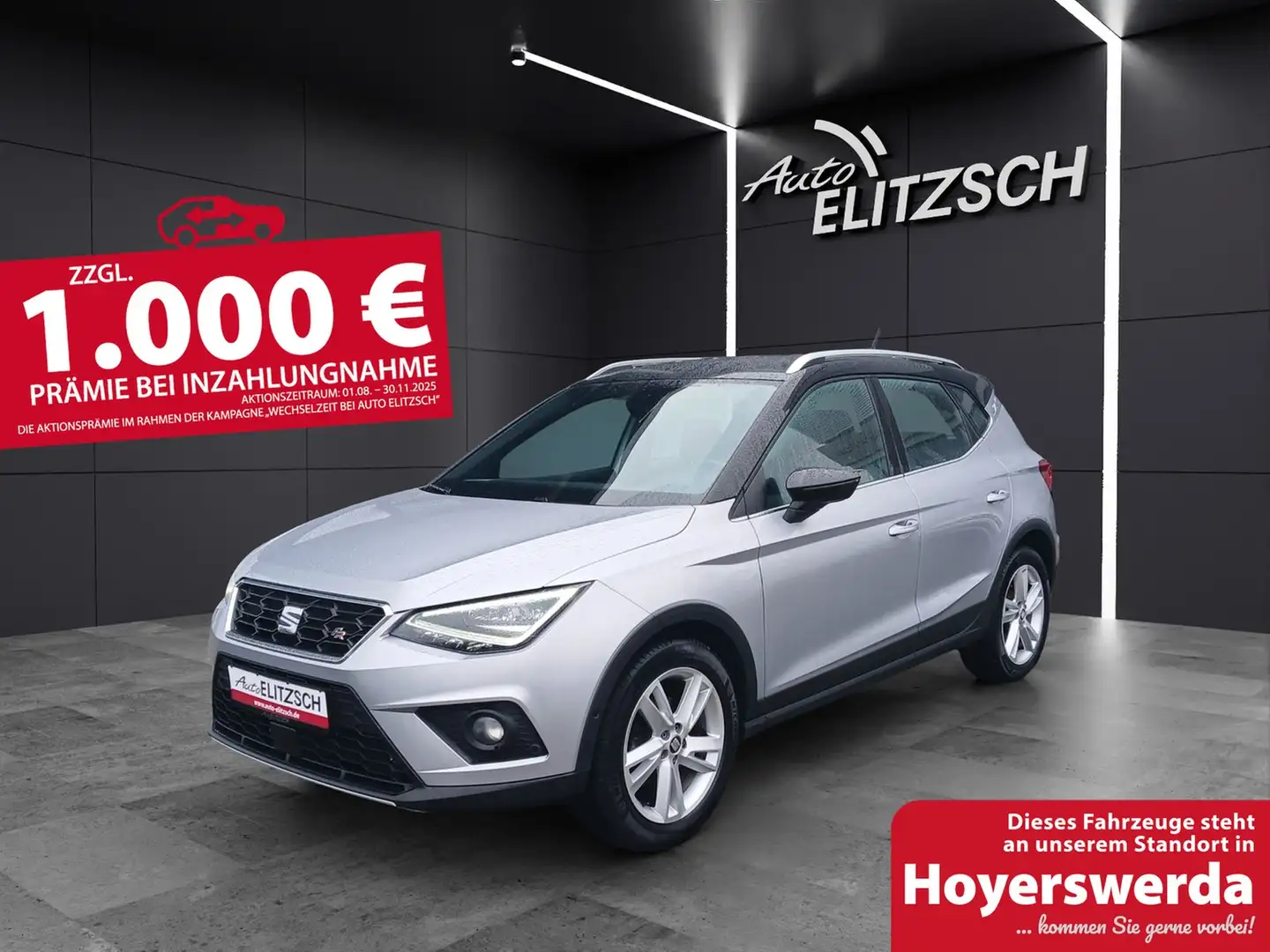 SEAT Arona TSI FR-Line DSG LED Navi ACC Park-Assist SH LM Silber - 1