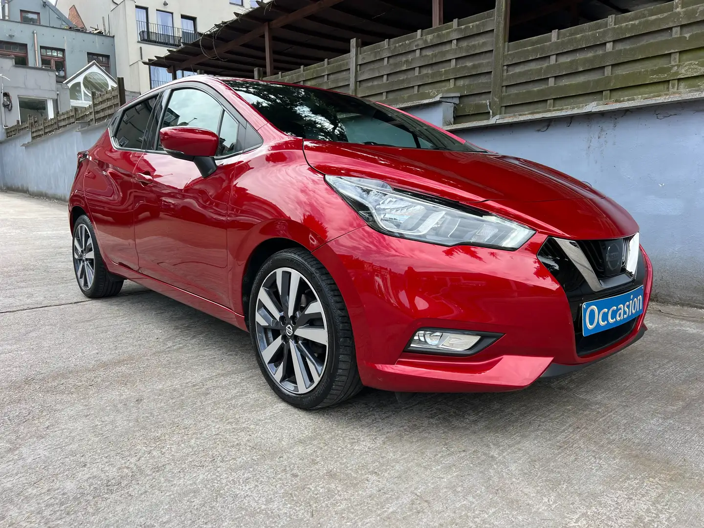 Nissan Micra 0.9 IG-T Tekna Bose (navi camera clim bose ect) Rouge - 1