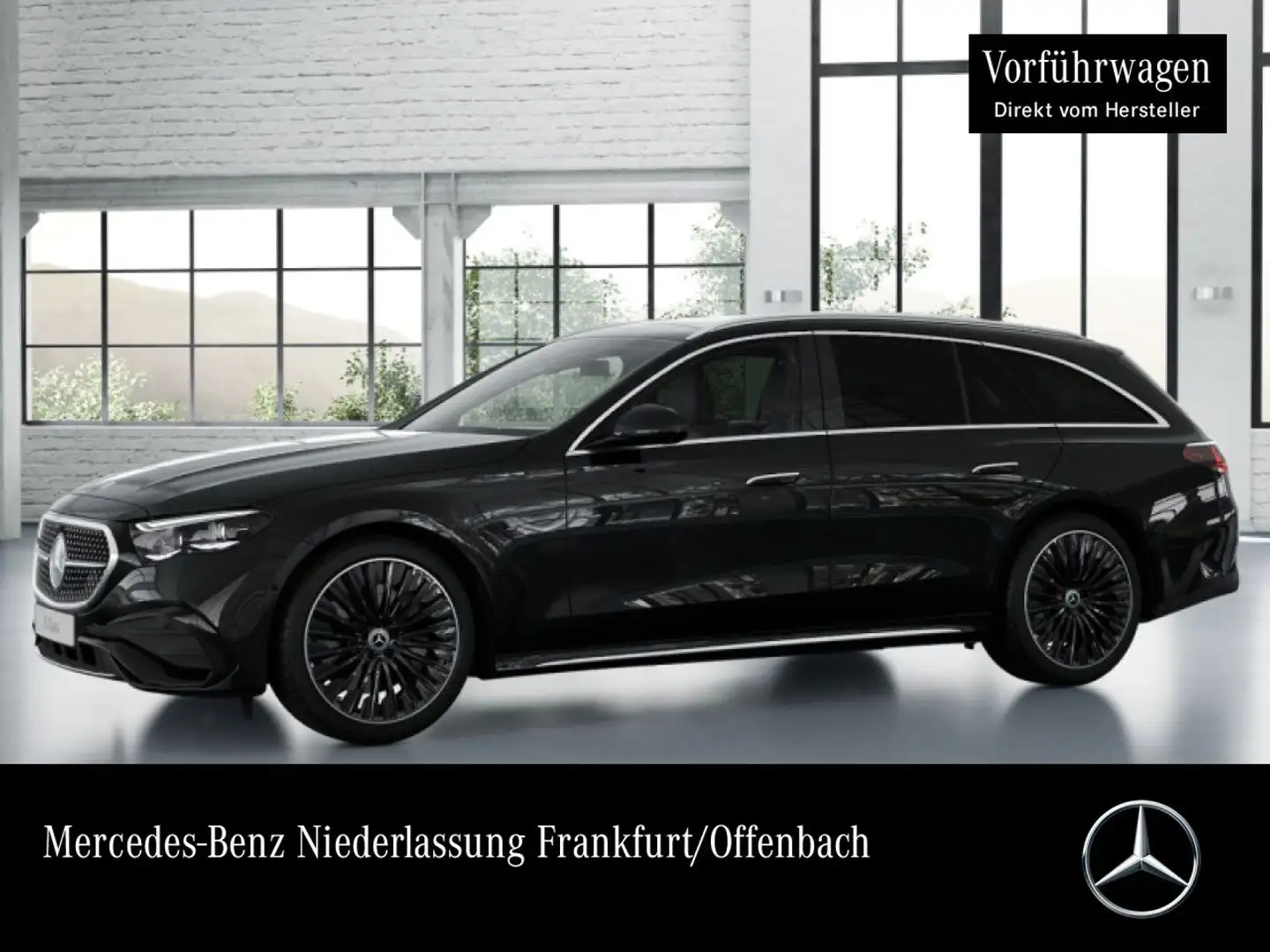 Mercedes-Benz E 450 d T 4M AMG Exkl-Paket Fahrass 360° Stdhzg 9G Schwarz - 1