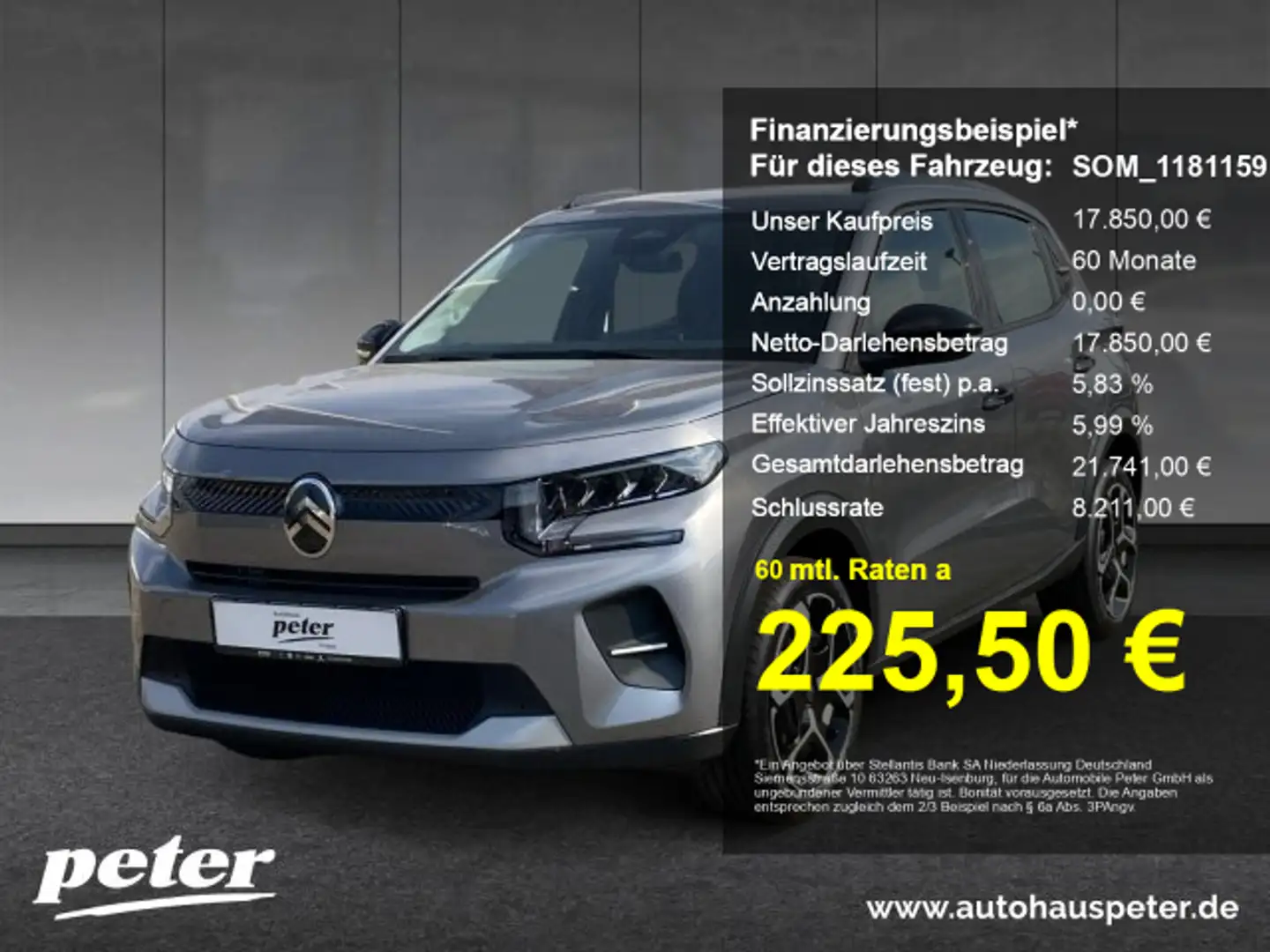 Citroen C3 C3 Turbo 100 Plus +EPH+Klima+DAB+Mirrorscreen+ Grau - 1