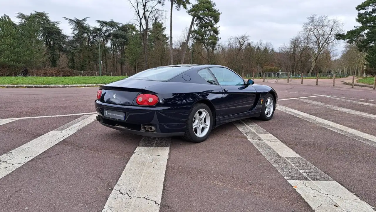 Ferrari 456 MGT BVM Bleu Pozzi - Cuir Tabac, foto 5