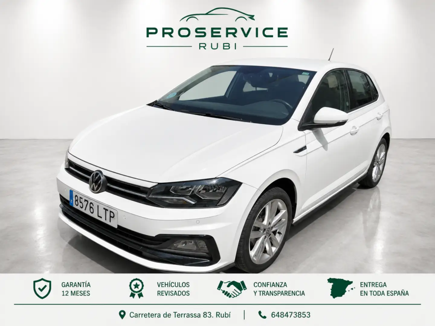 Volkswagen Polo 1.0 TSI R-Line 70kW Blanco - 1