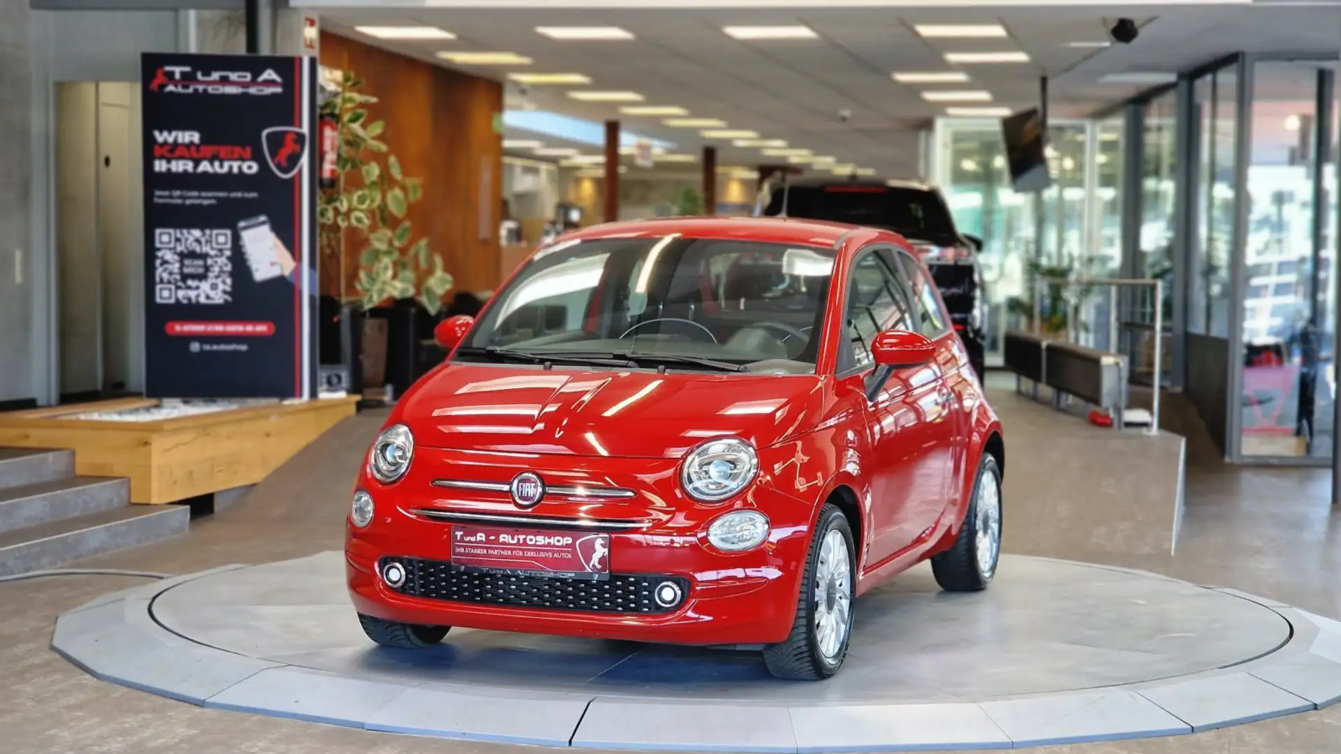 Fiat 500 500 1.0 Loung Hybrid *Wenig Km* Rot - 2