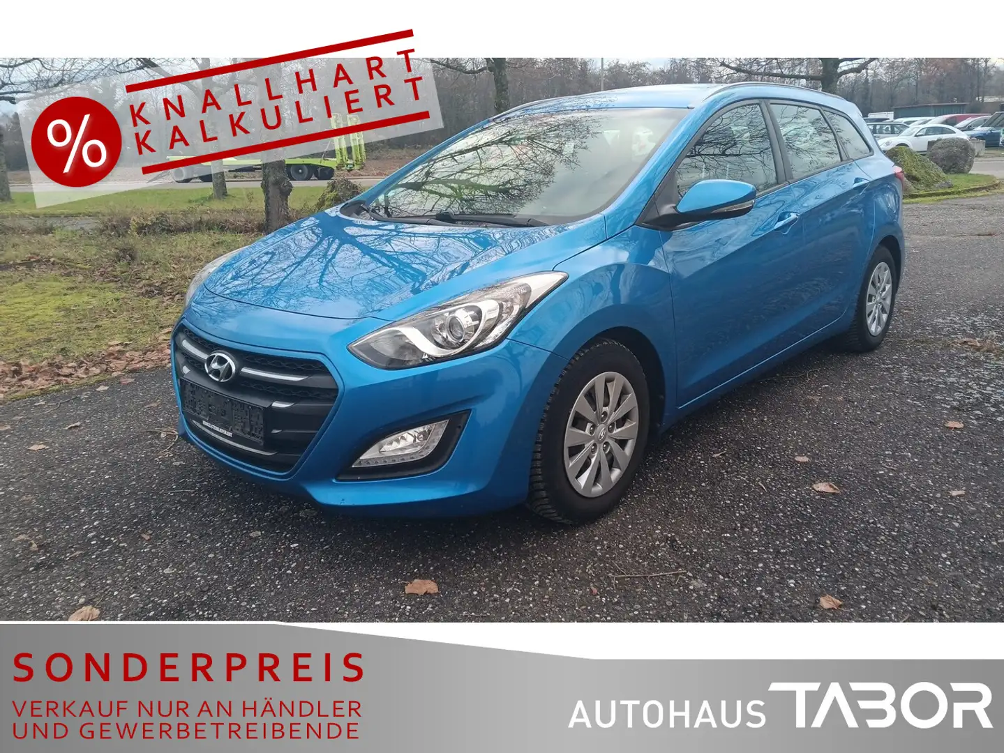 Hyundai i30 cw 1.6 CRDi Trend blue Autom. Navi LM PDC SHZ Blau - 1