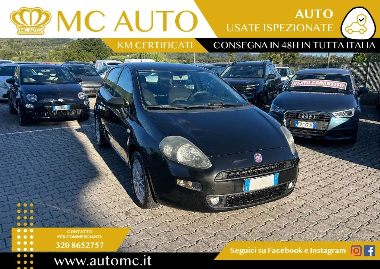 Fiat Punto 1.3 MJT II 75 CV 5 porte Easy Schwarz - 1