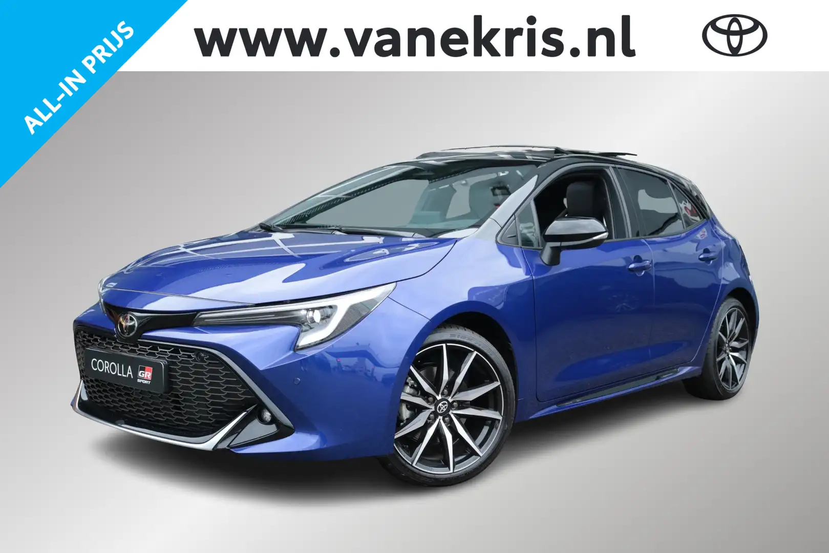 Toyota Corolla Hybrid 200 GR Sport Plus, Pano-dak, JBL, Uniek! , Blauw - 1