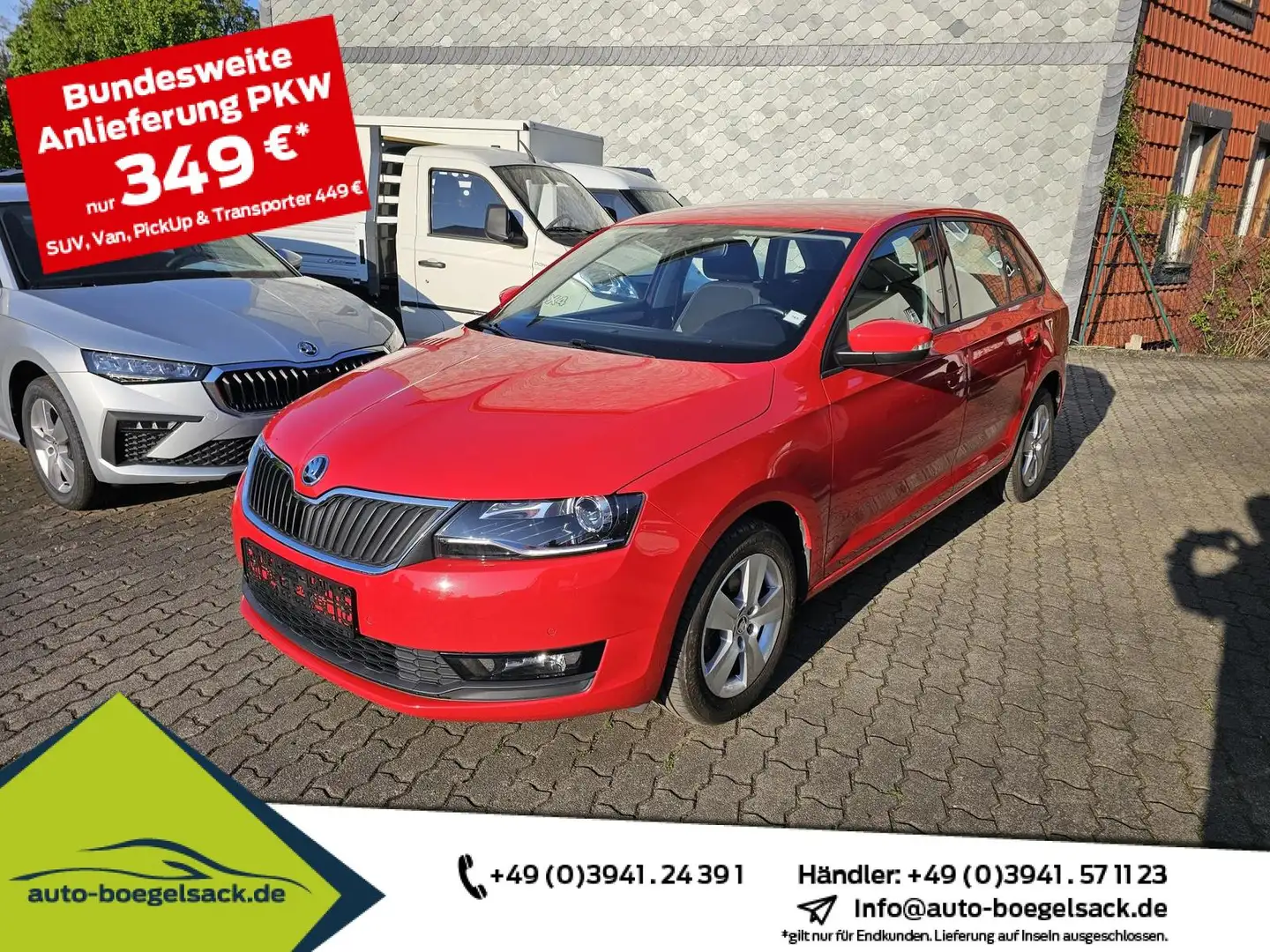 Skoda Rapid/Spaceback Spaceback TSI Ambition +NAVI+XENON+KAMERA+ Rot - 1