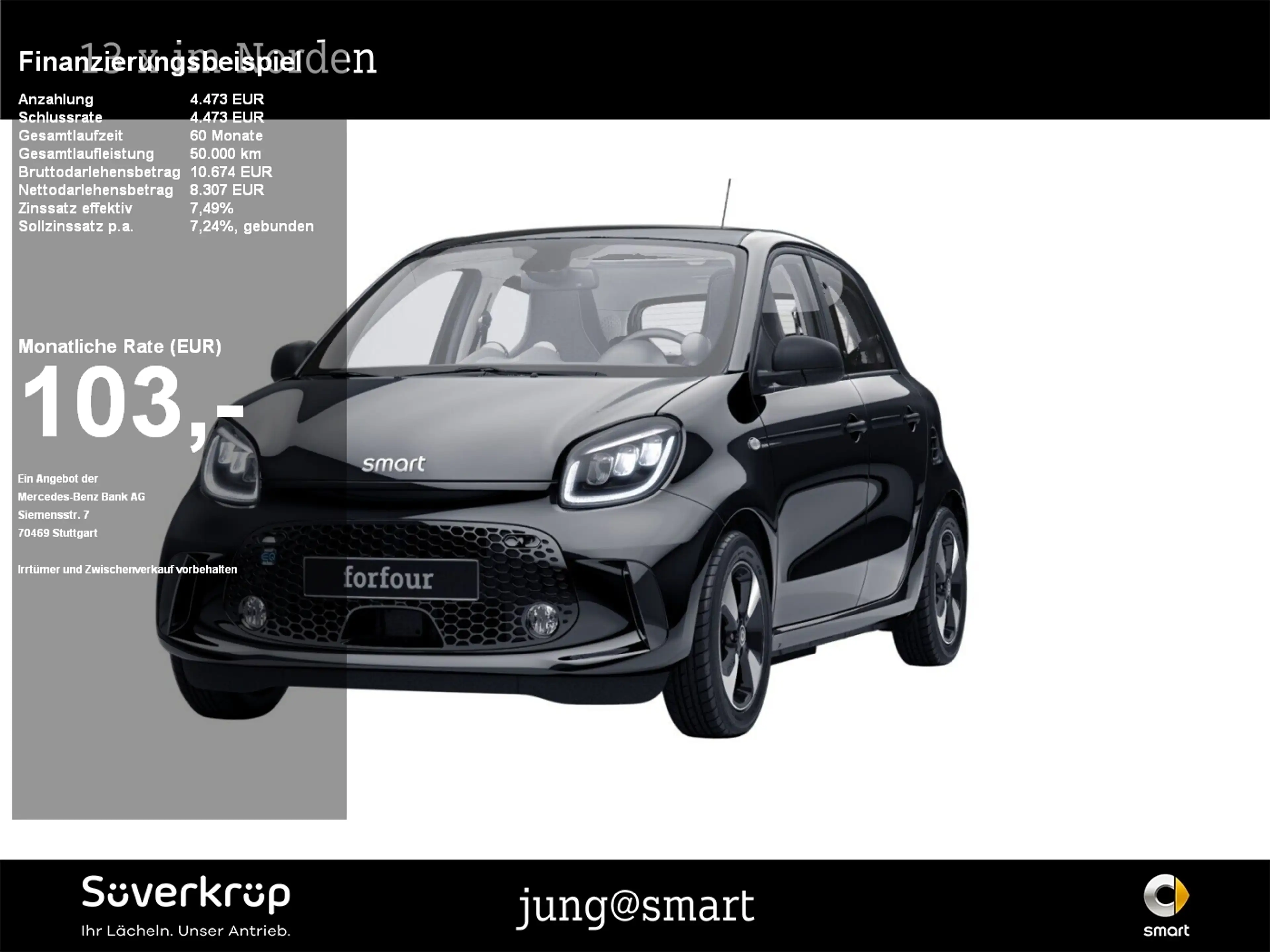 smart forFour EQ  passion 22kW EXCLUSIVE 22KW KAMERA