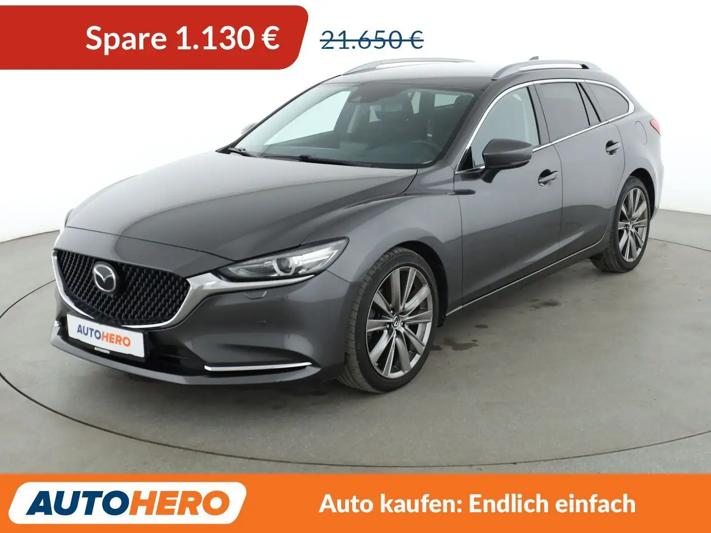 Mazda 6 2.2 Turbodiesel Sports-Line Aut.*MATRIX*HEAD-UP*SH Grau - 1