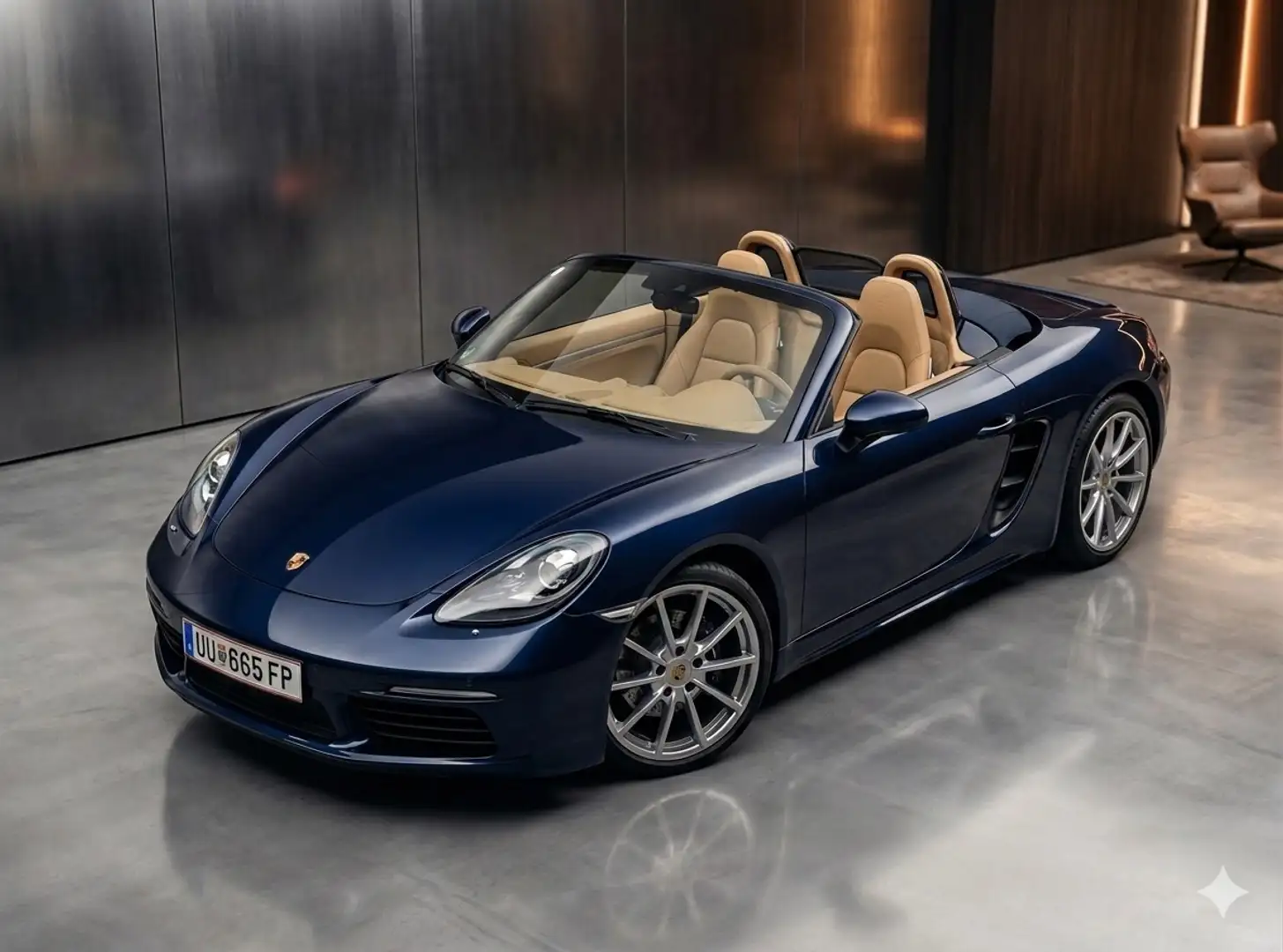 Porsche Boxster 718 Cabrio 2.0 Turbo 300 PS PDK 19" Navi Blau - 1