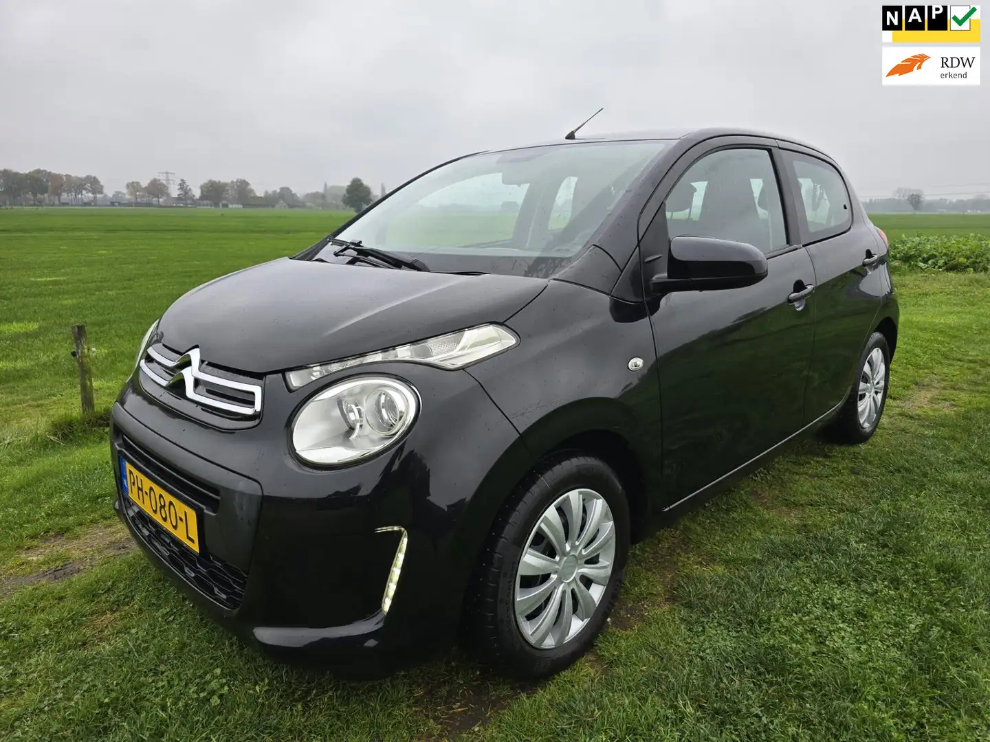 Citroen C1 1.0 e-VTi Feel|Airco|Bluetooth|Schermpje|NL-Auto-N Noir - 1