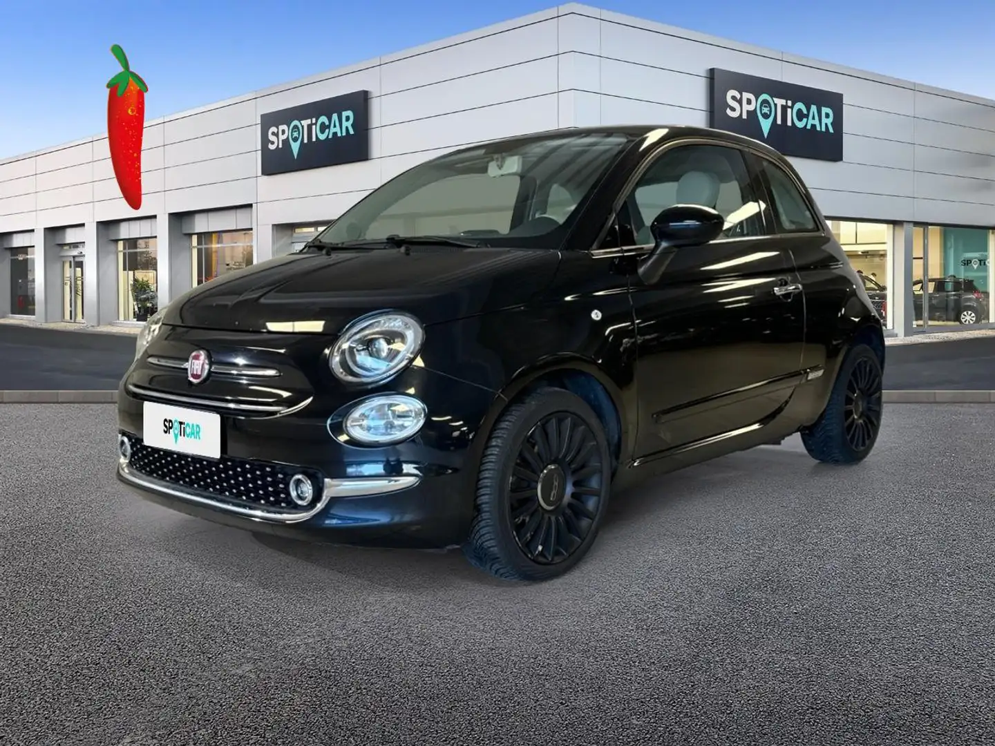 Fiat 500 1.2 69cv Lounge Noir - 1