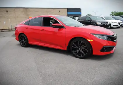 Red 2021 Honda Civic Sedan Front-Wheel Drive Automatic