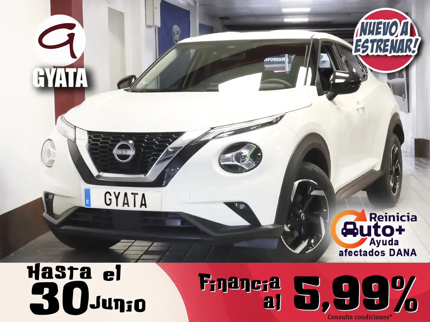 Nissan Juke 1.0 DIG-T Acenta 4x2 DCT 7 114 Blanco - 1