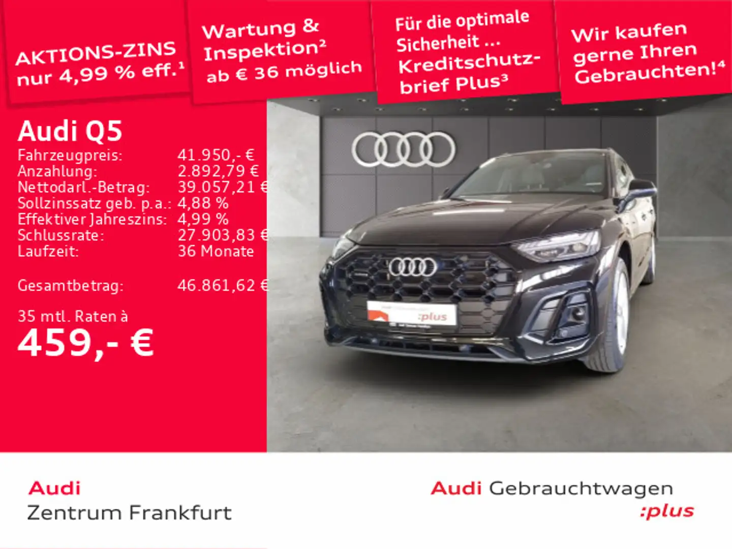 Audi Q5 50 TFSI e quattro S tronic S line MatrixLED A Schwarz - 1
