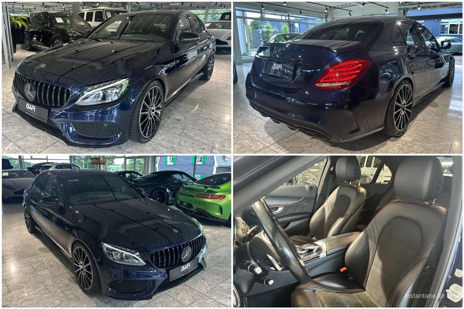 Mercedes-Benz C 43 AMG (C450 AMG) 4Matic 19"NIGHT-PAKET*H.PER* Blauw - 1
