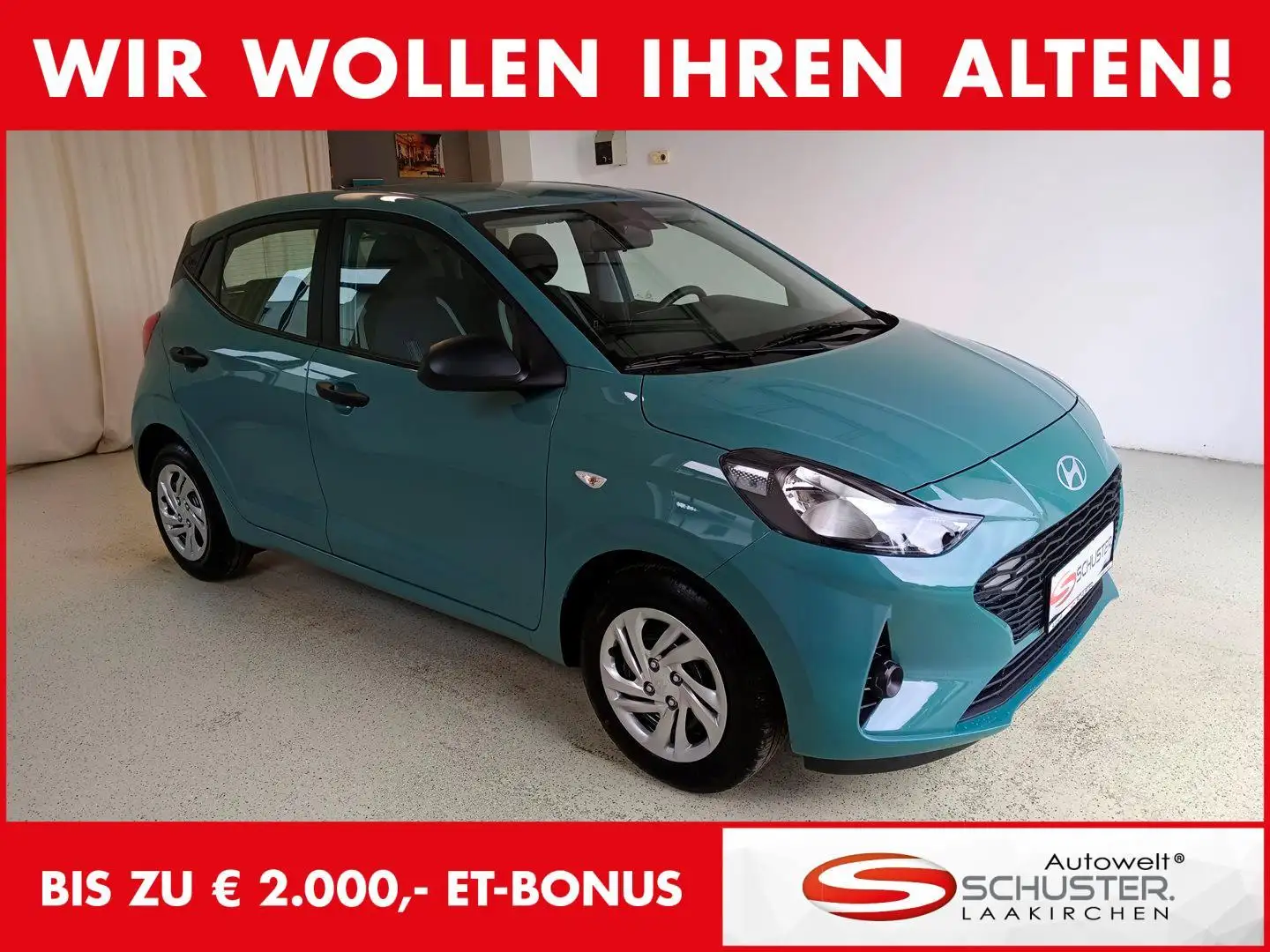 Hyundai i10 Smart Line 1,0 MT a5bs1 *Klima* Grün - 1