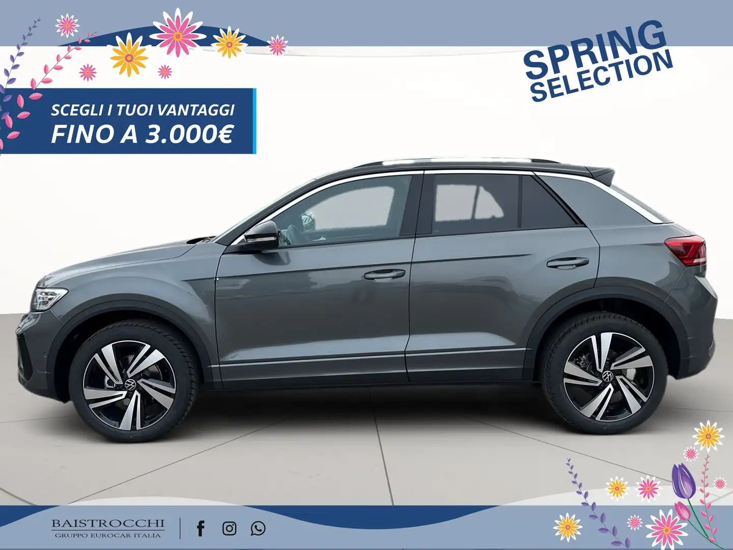 Volkswagen T-Roc 1.0 tsi r-line plus 115cv Gris - 2
