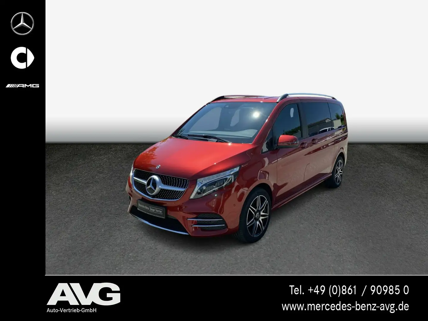 Mercedes-Benz V 250 V 250 d 4M ED Kompakt AMG MBUX AHK Standheizung Rot - 1