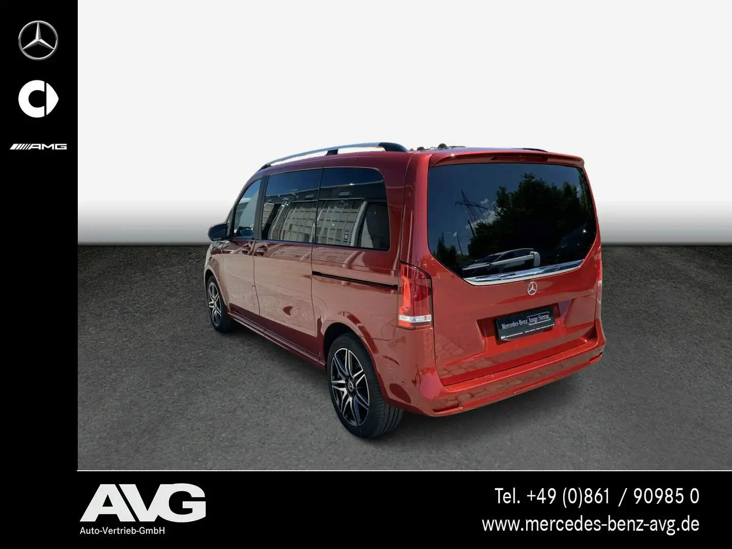Mercedes-Benz V 250 V 250 d 4M ED Kompakt AMG MBUX AHK Standheizung Rot - 2