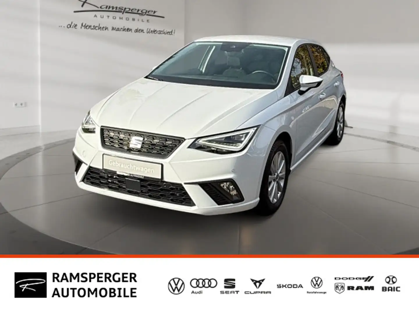 SEAT Ibiza Style 1.0 TSI LED/Navi/Kamera/uvm. Weiß - 1