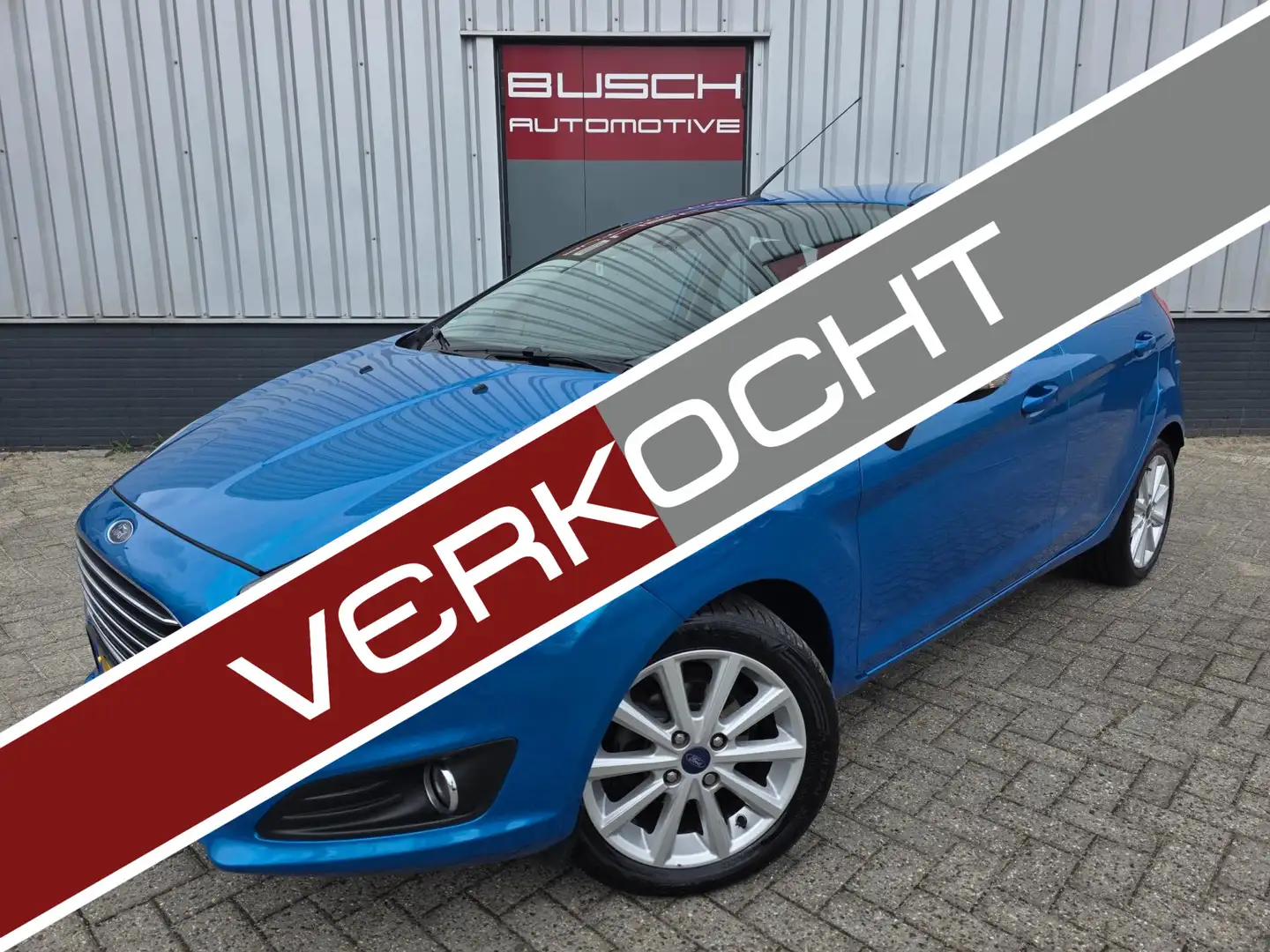Ford Fiesta 1.0 EcoBoost 5 deurs Titanium | VAN 2e EIGENAAR | Blauw - 1