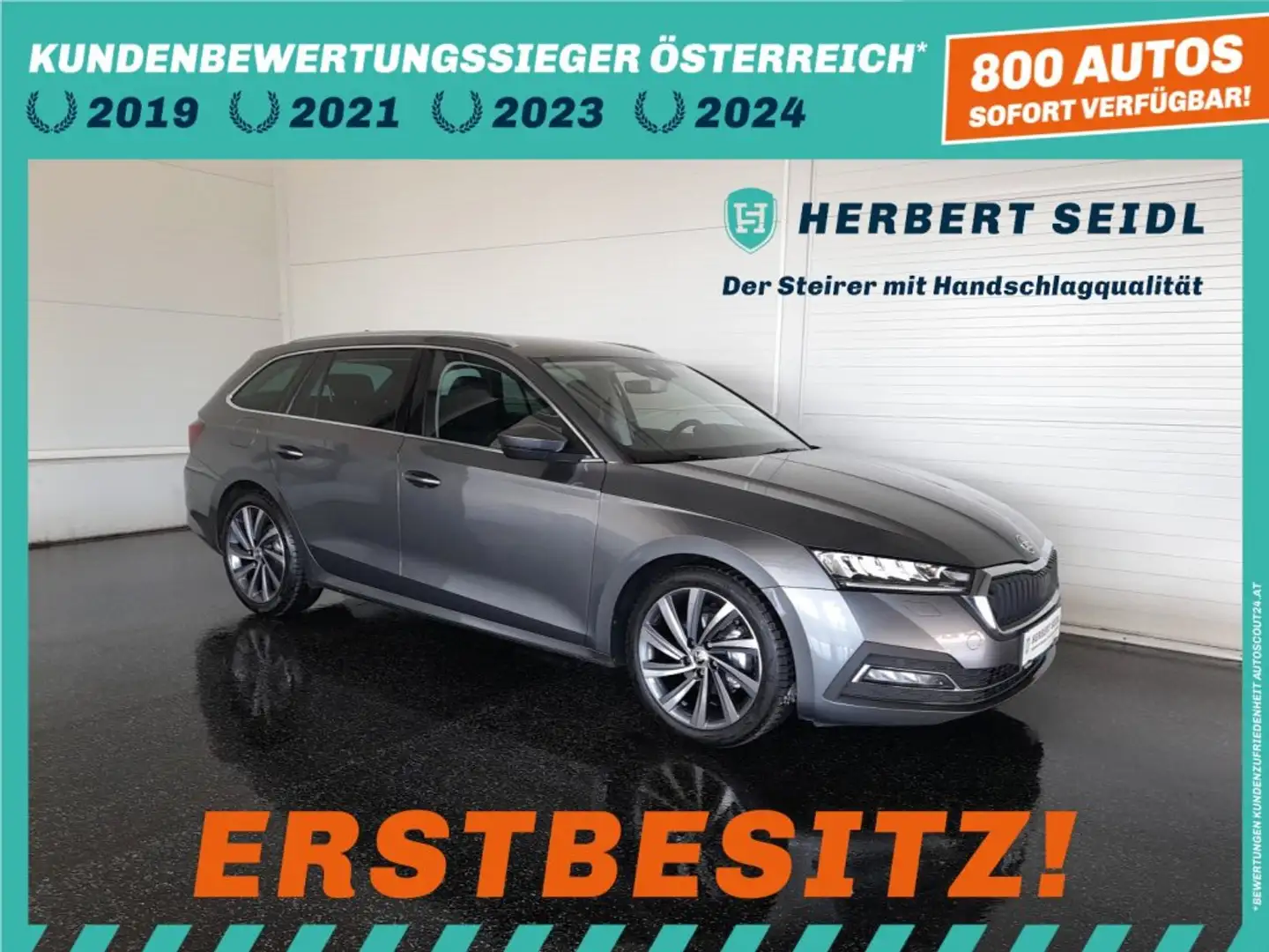 Skoda Octavia Combi STYLE 2,0 TDI DSG *18 ZOLL / VOLL-LED MIT FLA & DYN BLINKER / SPORTFAHWERK & LENKRAD / MEMORY* Grau - 1