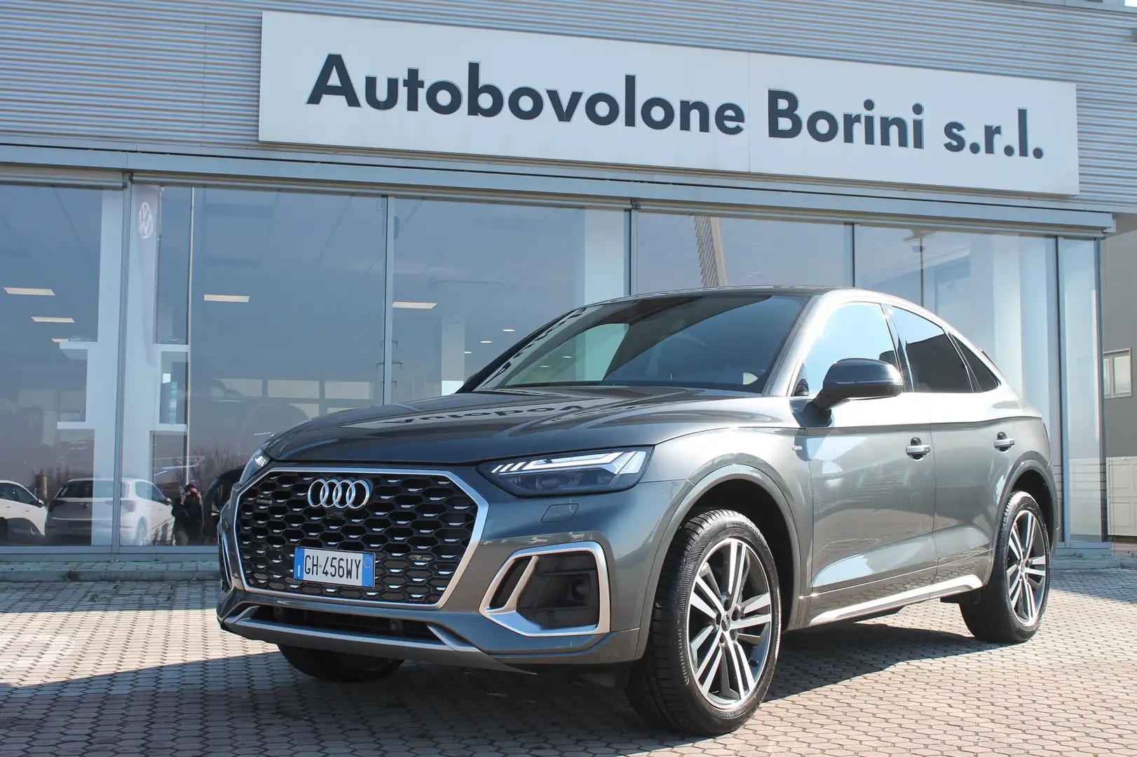 Audi Q5 Q5 Sportback 40 2.0 tdi mhev S line Plus quattro Grijs - 1