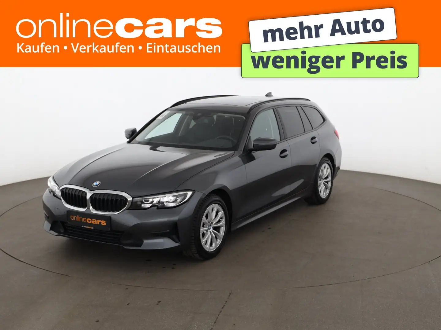 BMW 318 d Touring Advantage LED SKY LEDER NAVI SITZHZG Grau - 1