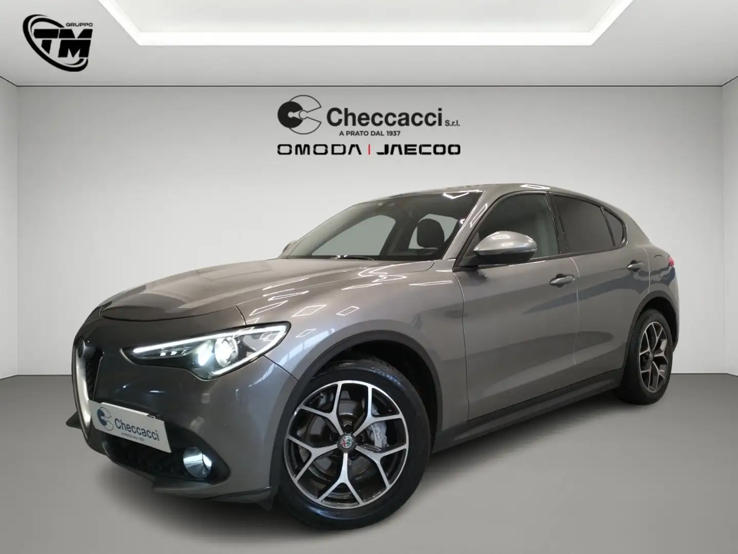 Alfa Romeo Stelvio 2.2 t Super rwd 180cv auto Gris - 1