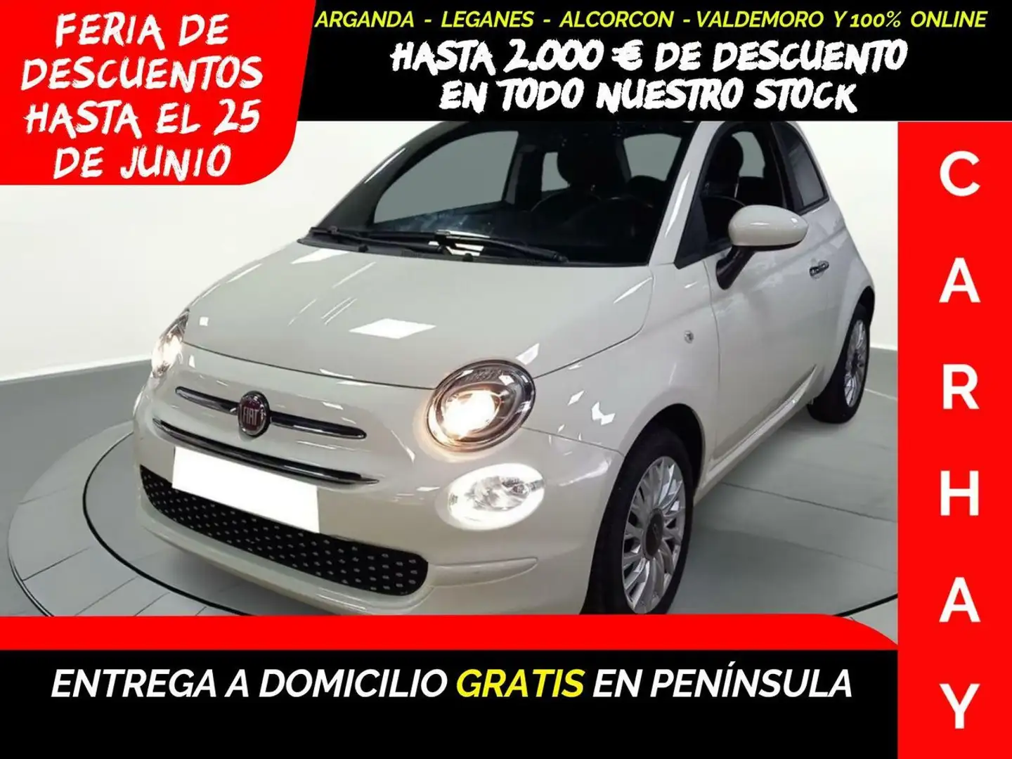 Fiat 500 1.0 HYBRID LOUNGE Blanco - 1