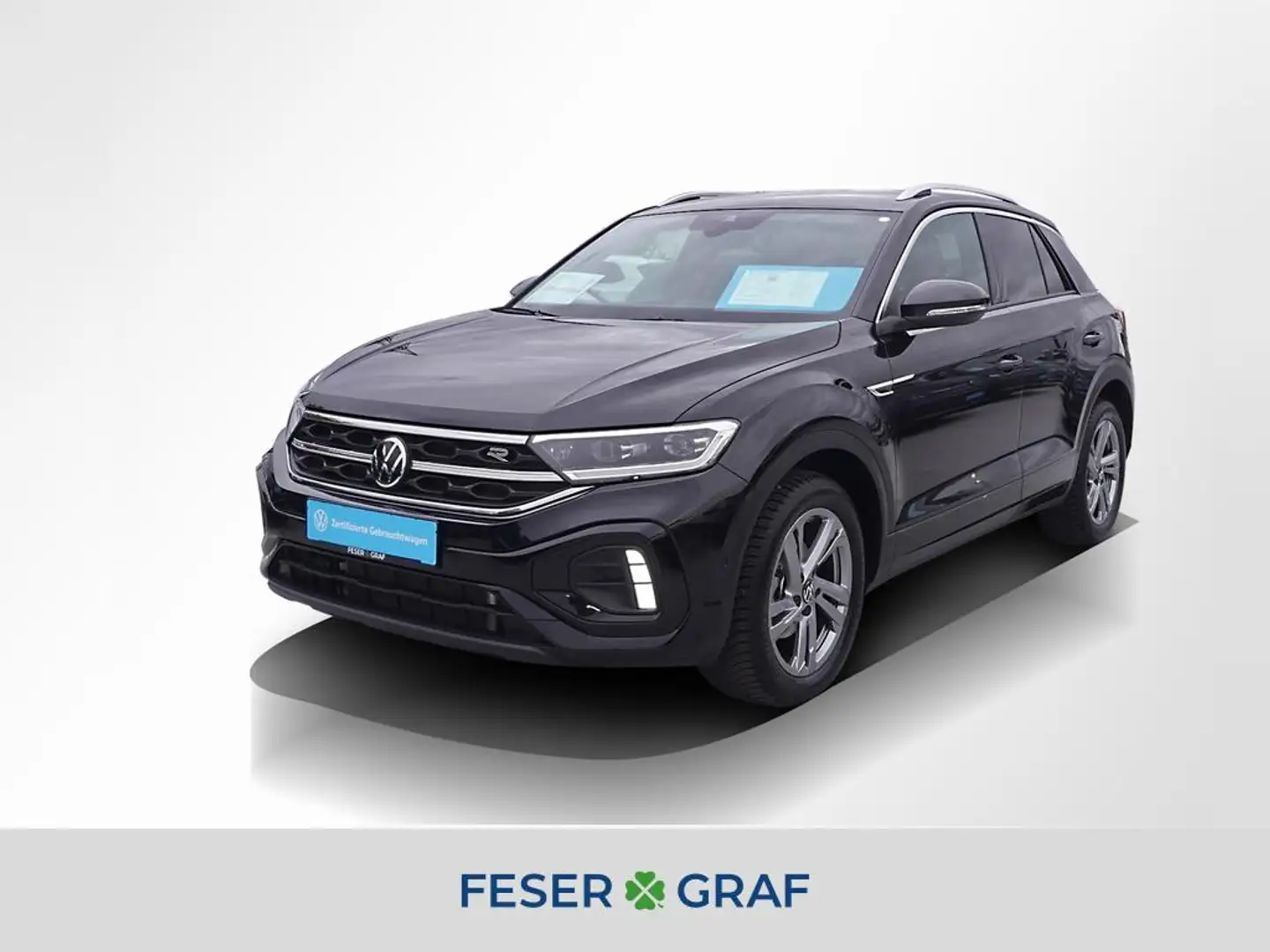 Volkswagen T-Roc 1.5 TSI R-Line DSG ACC LED Navi Sitzh. 17" Zwart - 1