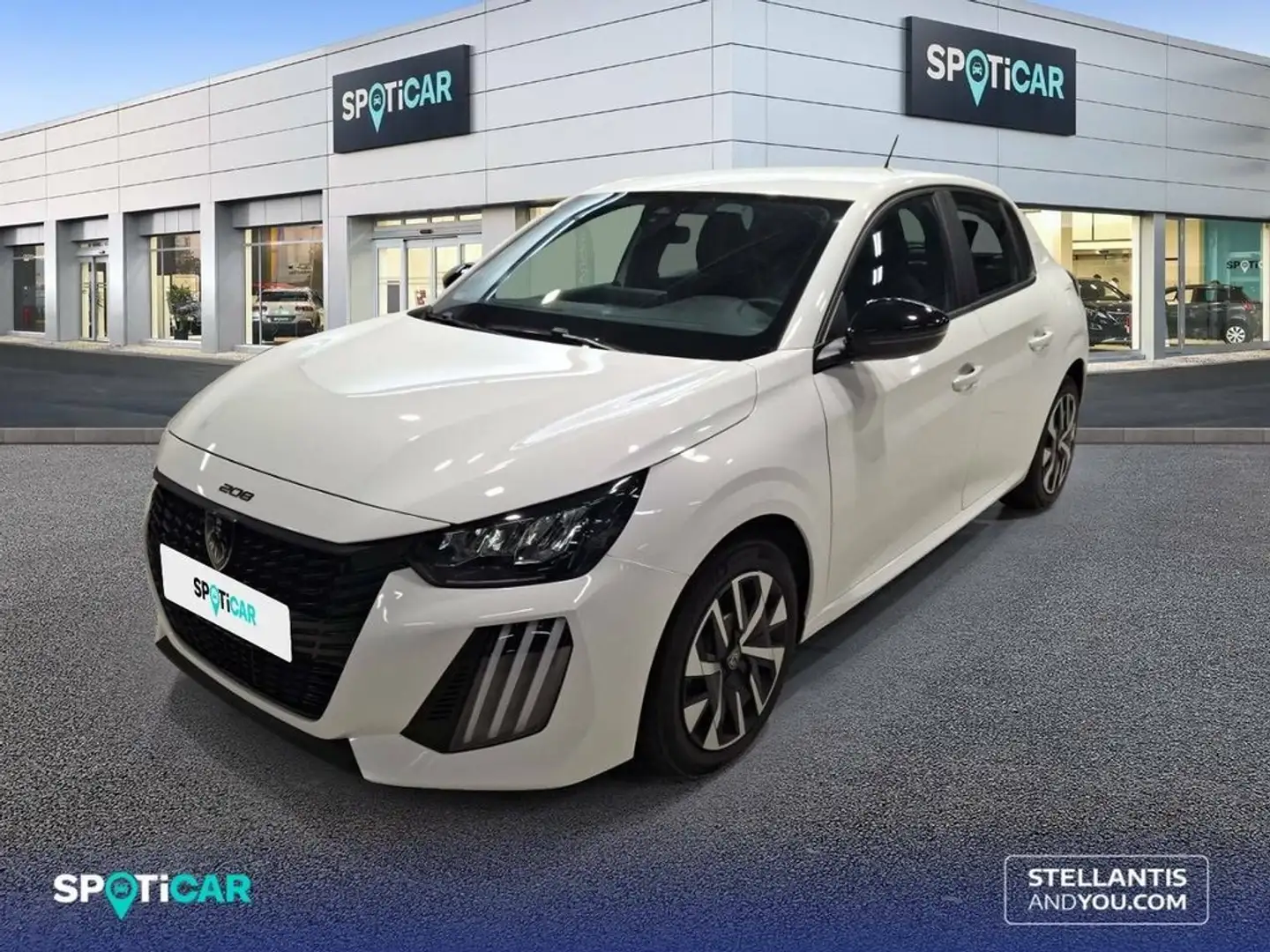 Peugeot 208 Puretech 100 Active Blanc - 1