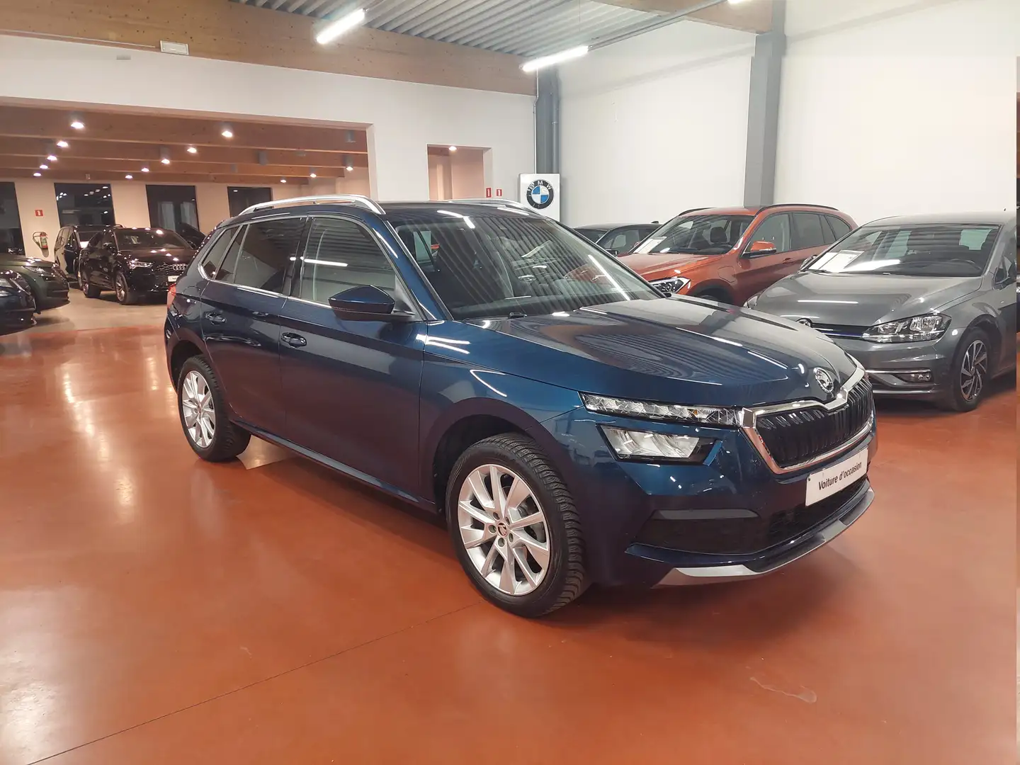 Skoda Kamiq TSi Ambition + E6d = LEZ BXL 2035 + NAVI/LED/CLIM Bleu - 1