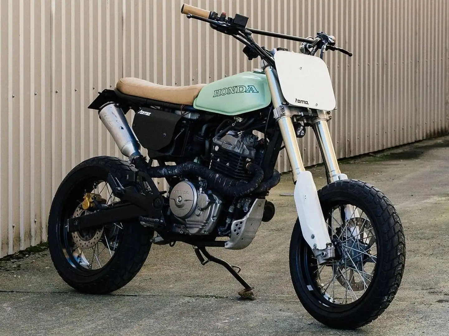 Honda FMX 650 Custom Streetracker by TOMA Зелений - 1