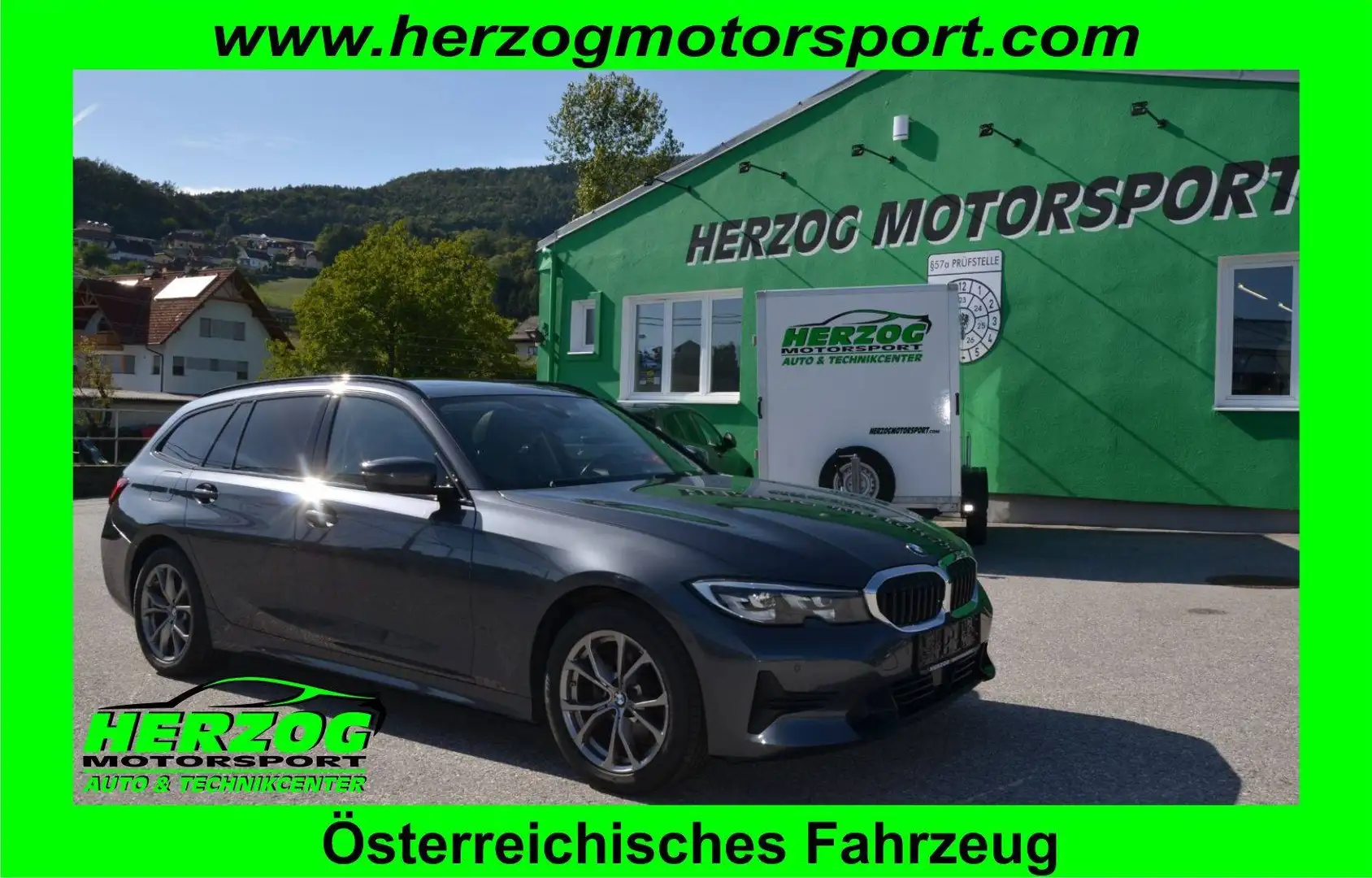 BMW 320 320d xDrive Touring 48 V Aut. Sport-Line LED LIVE COCKPIT 1.BESITZ Grau - 1