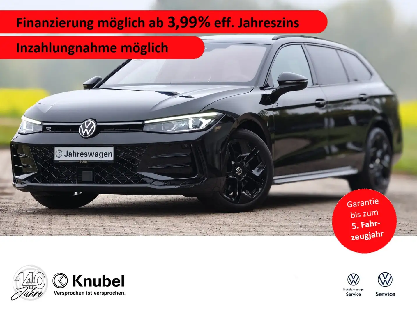 Volkswagen Passat Variant R-Line 2.0 TDI DSG AHK*Matrix*Leder*Standhzg* Noir - 1
