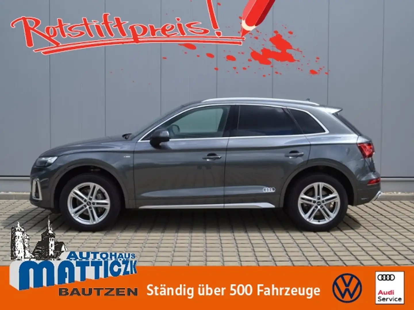 Audi Q5 40 TDI 204 PS quattro S-tronic S line MATRIX-LED/ Grau - 1
