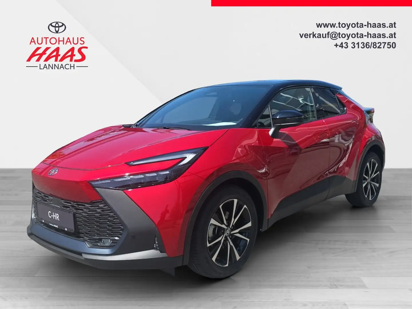 Toyota C-HR 1,8 Hybrid E-CVT Active Drive Rood - 1