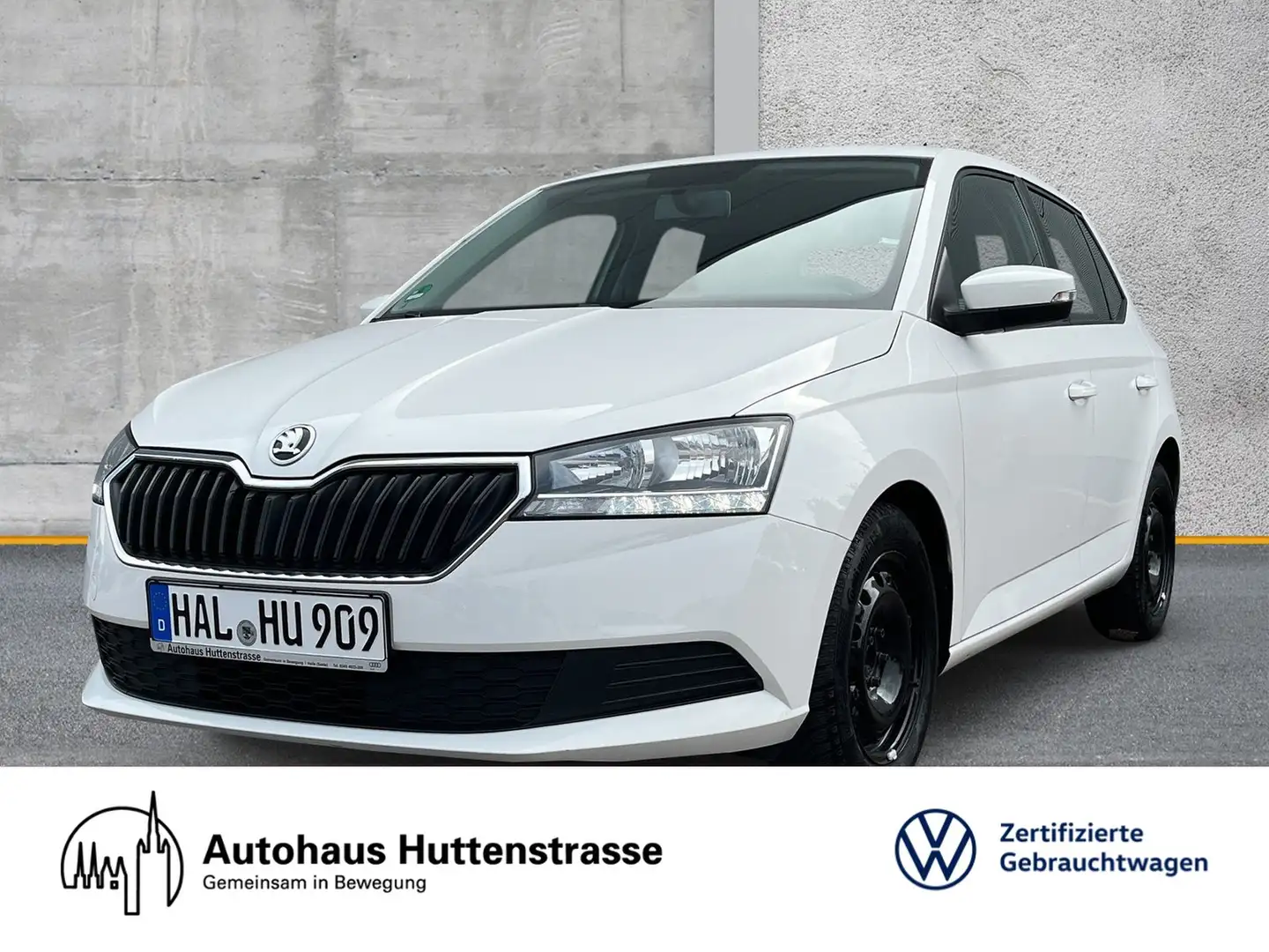 Skoda Fabia 1.0 MPI Klima DAB Sitzheizung Weiß - 1