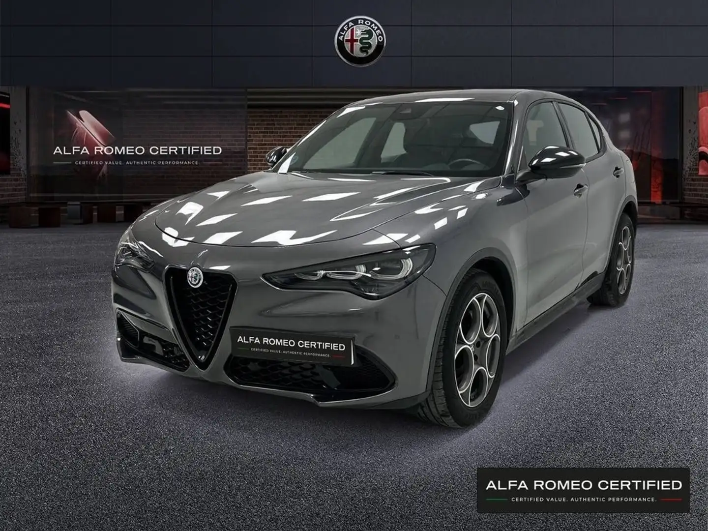 Alfa Romeo Stelvio 2.2 Diesel 118kW (160CV) RWD Sprint Gris - 1