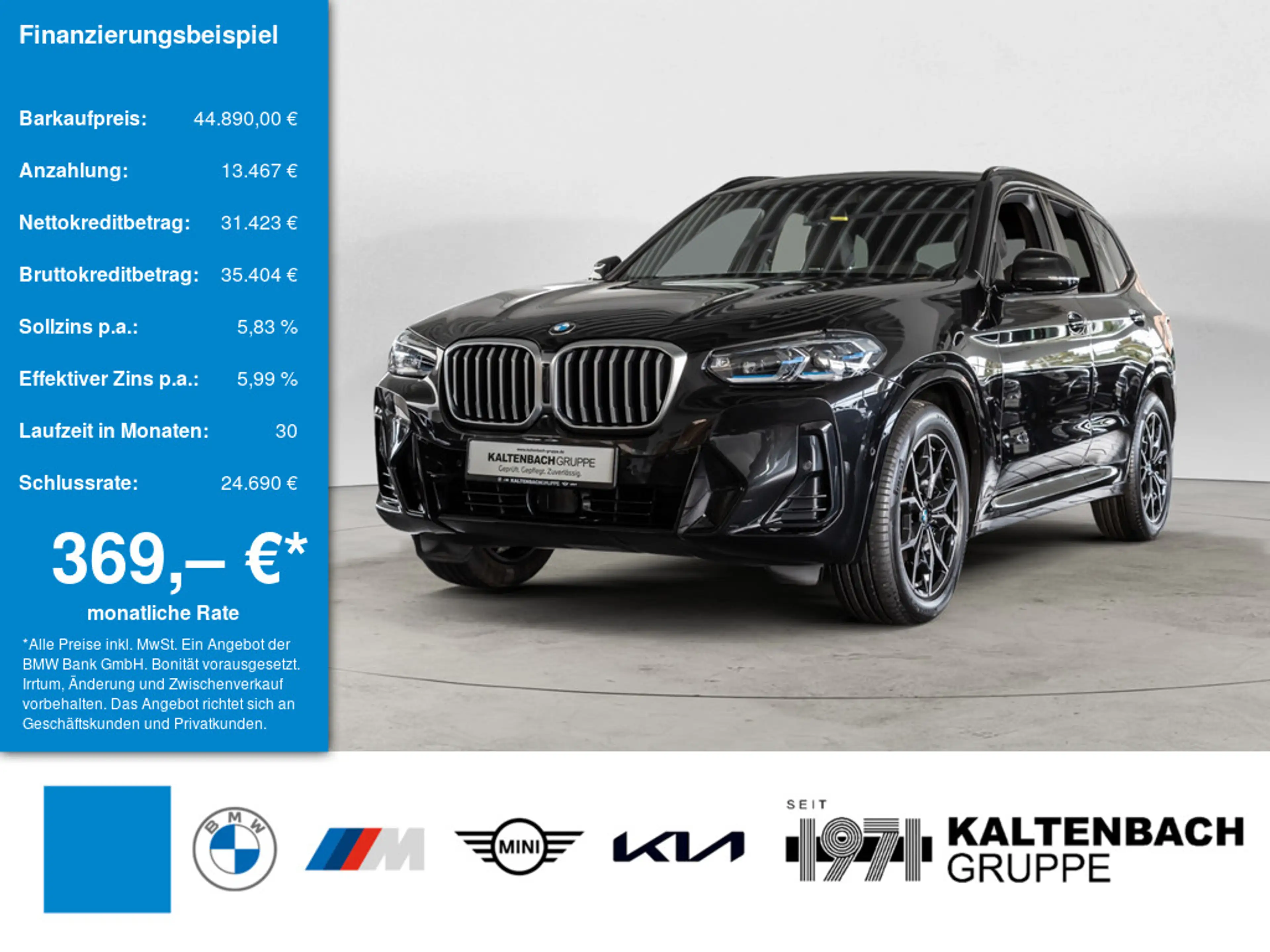 BMW X3 xDrive 30d M-Sport AHK HUD LASER LED ACC