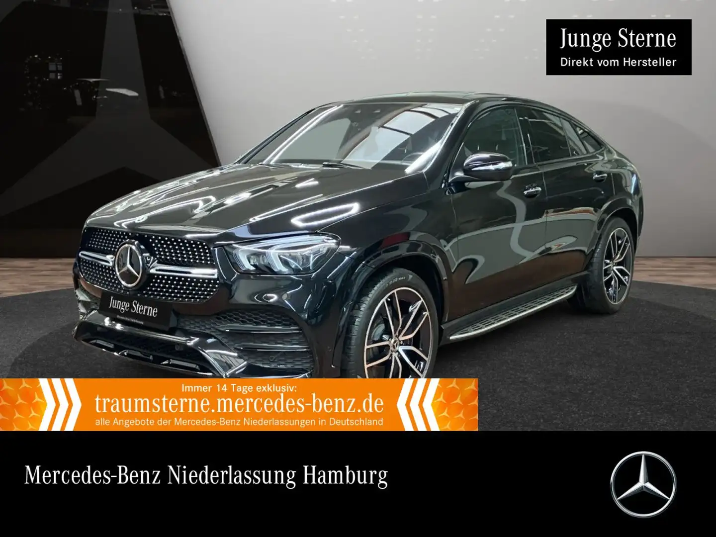 Mercedes-Benz GLE 350 e Coupé 4M AMG+NIGHT+PANO+360+AHK+FAHRASS Schwarz - 1