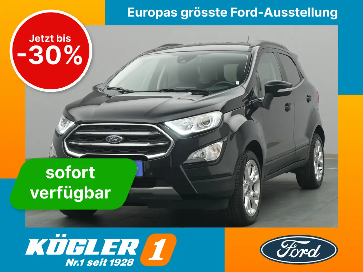Ford EcoSport Titanium 125PS/Assist&Winter-P. Zwart - 1