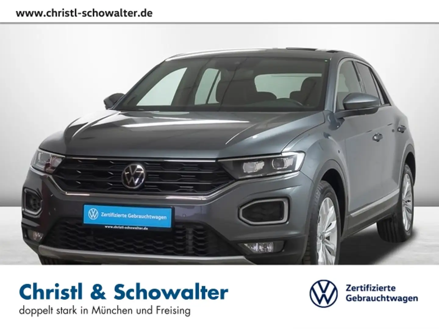 Volkswagen T-Roc 2.0 TSI 4M DSG sport LED NAVI ACC KLIMA Grau - 1