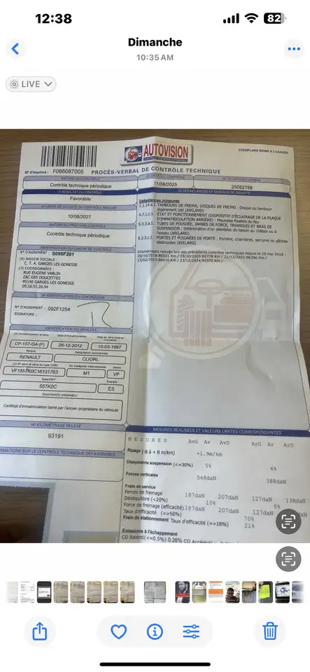 Renault Clio clio , 93 000 km,  contrÃ´le technique O