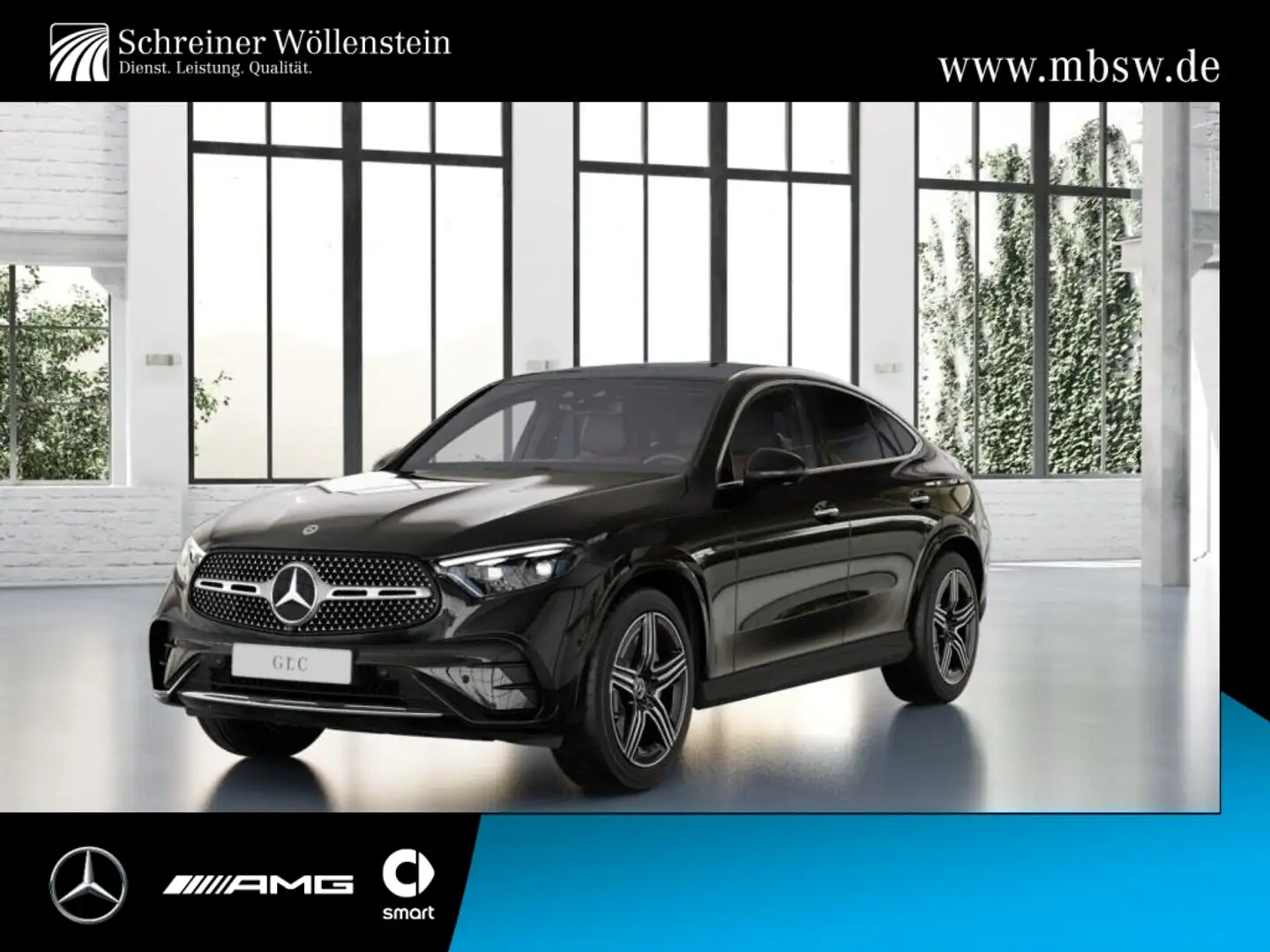 Mercedes-Benz GLC 300 d 4m C AMG*AHK*Pano*Dig-Light*Distr*360° Nero - 1