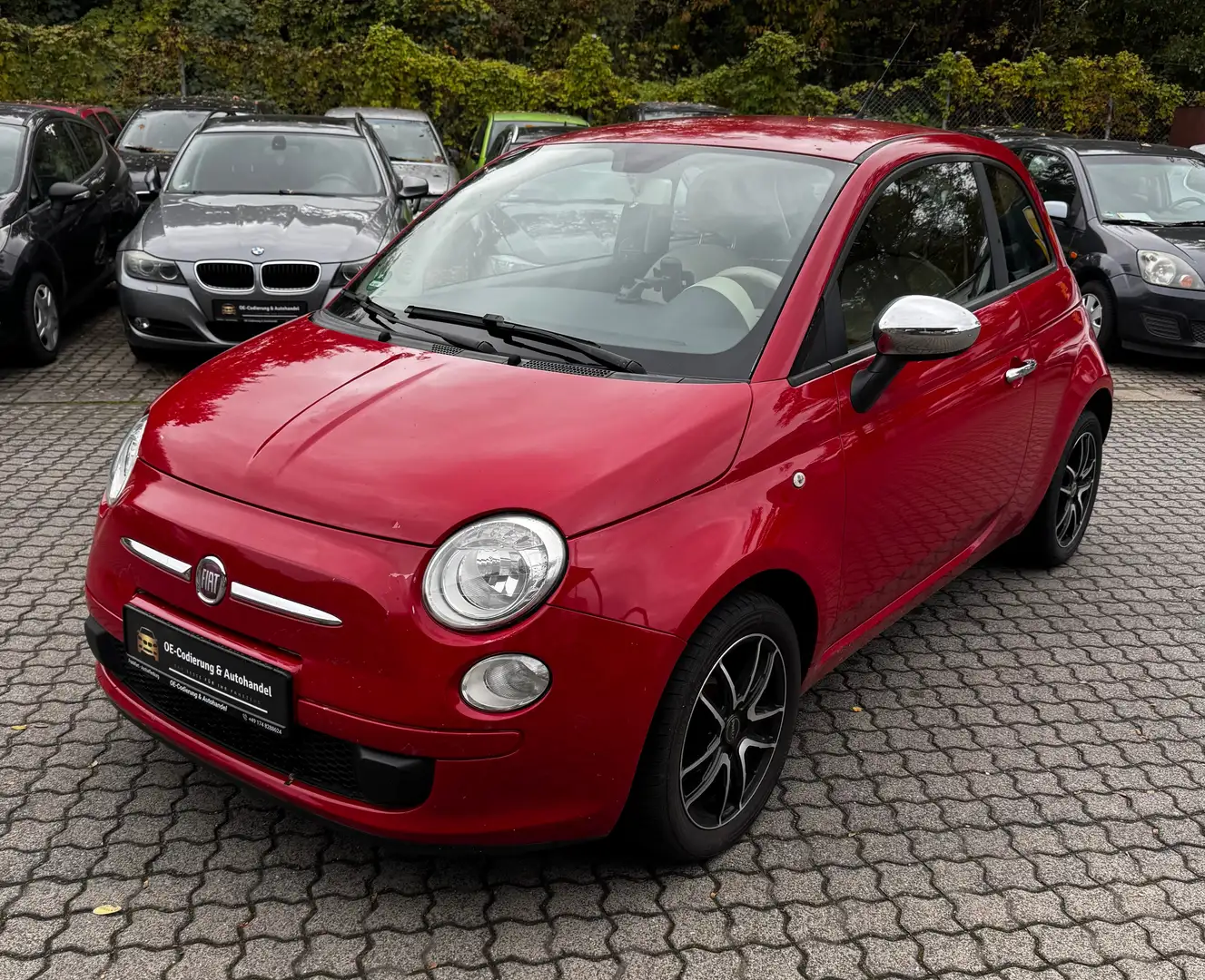 Fiat 500 Pop *TÜV2027*Scheckheft*Klima*8-Fach*Alu* Rot - 2